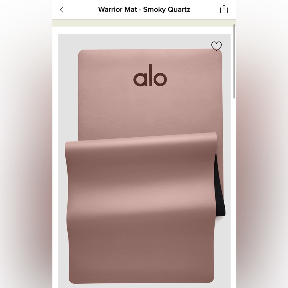 Alo Yoga Warrior yoga mat - color Smoky Quartz